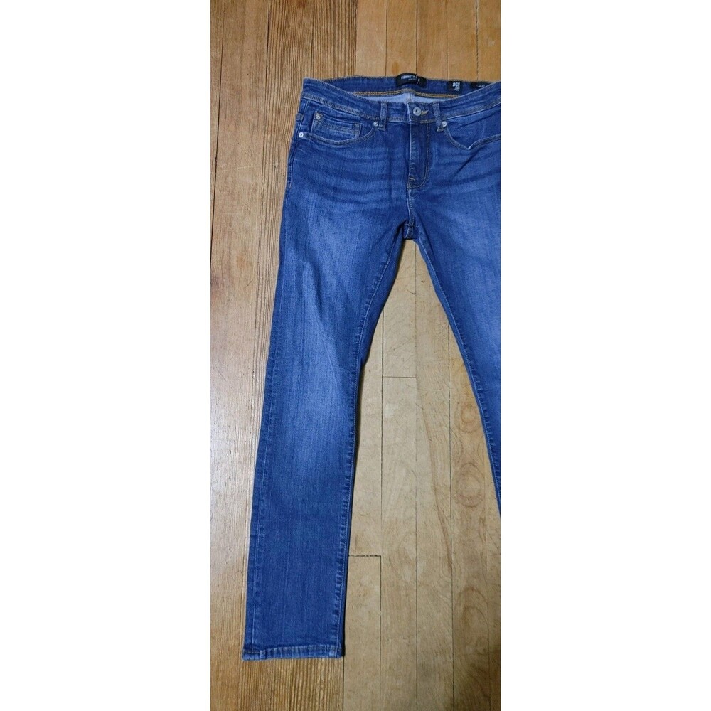 Mens Kenneth Cole Reaction NY BCI Slim Fit Stretch Denim Blue Jeans 30 X 29